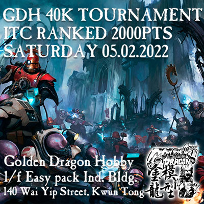 GDH 40K 2000pts ITC Ranked Tournament 05.02.2022