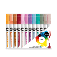 Aqua color brush Basic Set 2  - 12 markers 200492