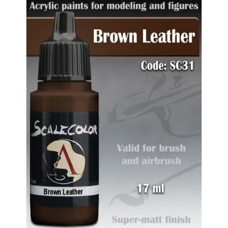 SC 31 BROWN LEATHER SCALECOLOR