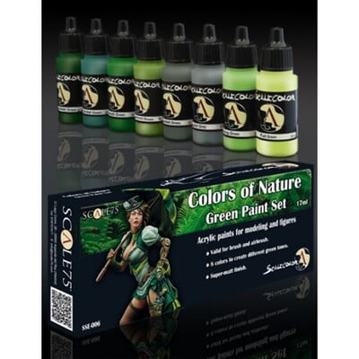 SSE 006 COLORS OF NATURE GREEN PAINT SET