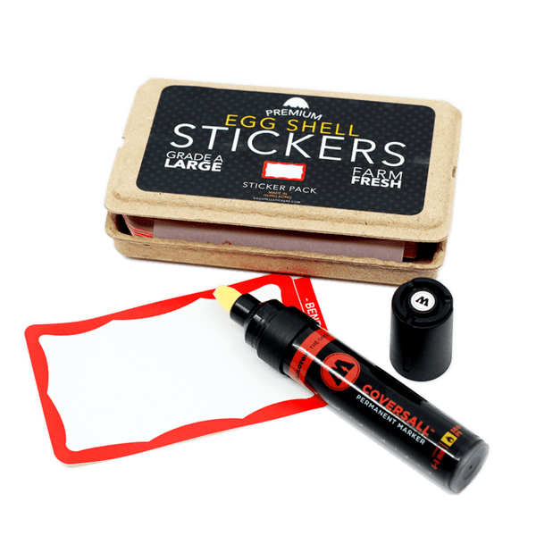 Eggshell Stickets Permanent marker SET