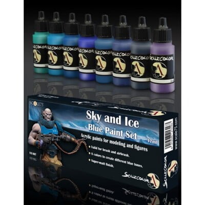 SSE 007 SKY AND ICE BLUE PAINT SET